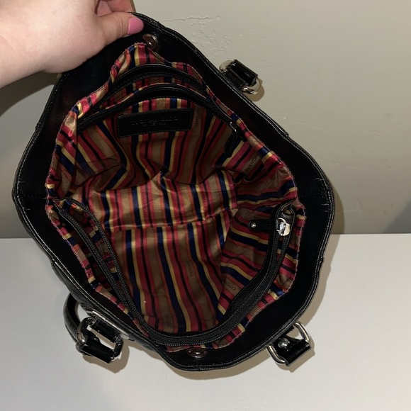 Tignanello Black Leather Large Tote EUC - Picture 6 of 11